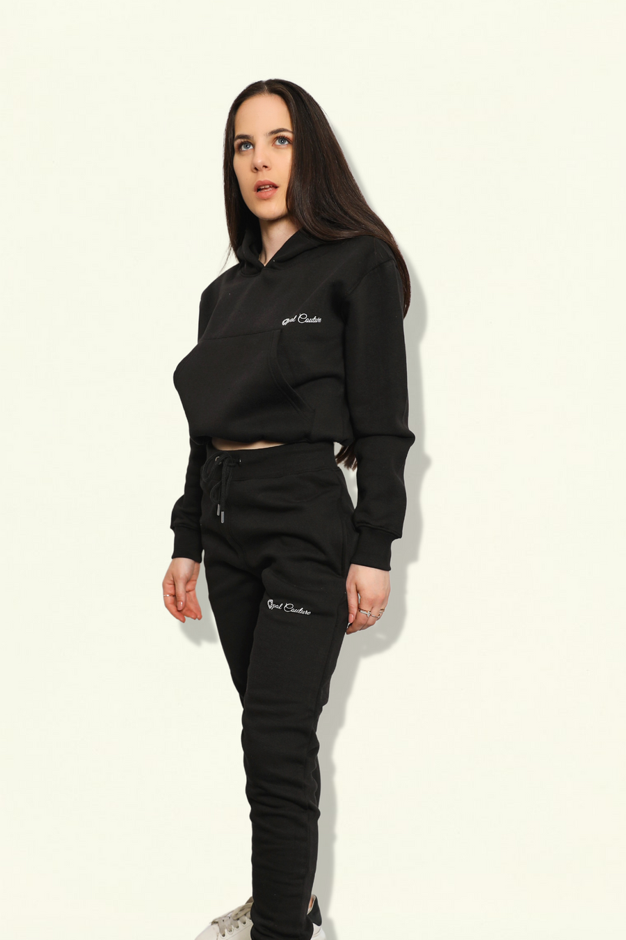 Tie-Hem Tracksuit - Black